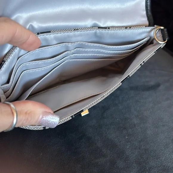 Coach Park Large Signature C Jacquard fabric print wristlet clutch like new! - Picture 7 of 12